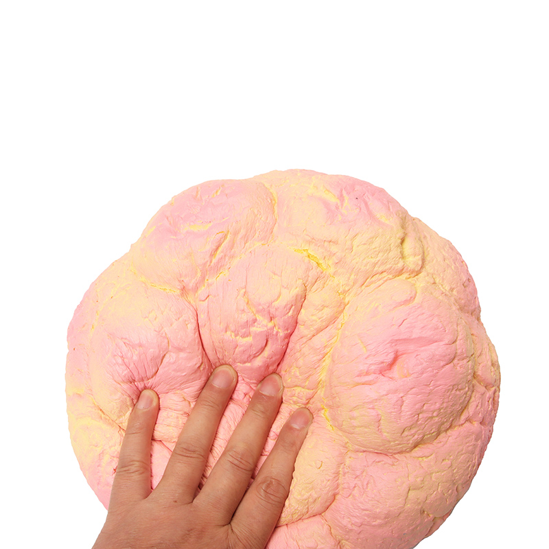 An enormous pineapple bun