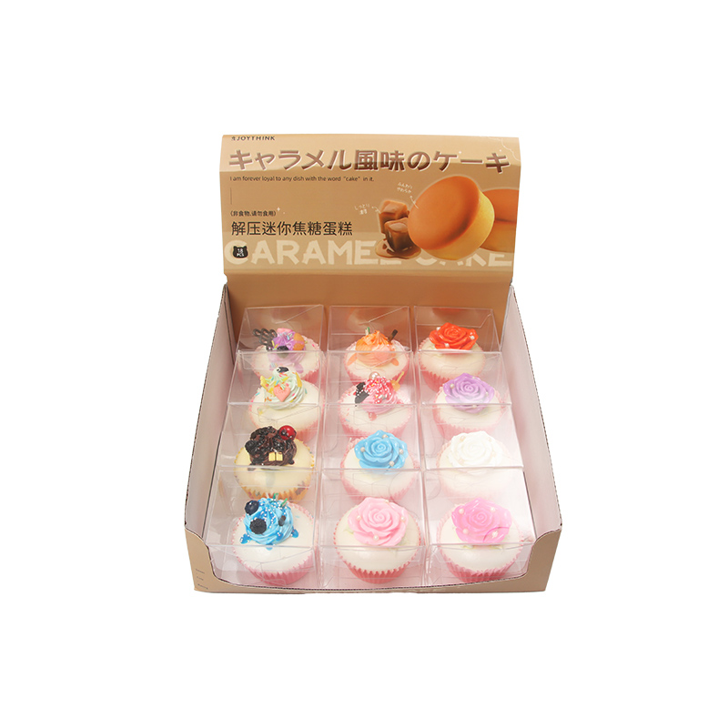 A 7cm paper cup cake with a rose design