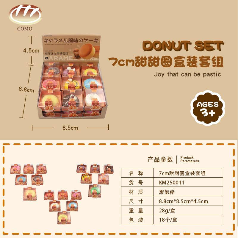 7cm Donut – Sprinkle Version