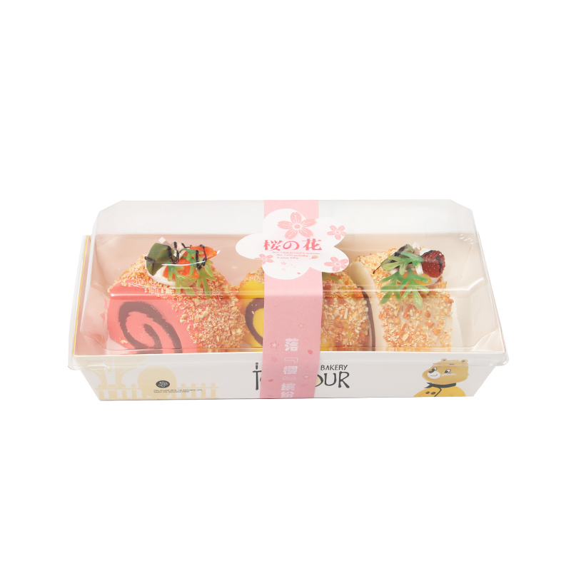 Mid-sized egg roll set with peanut pieces