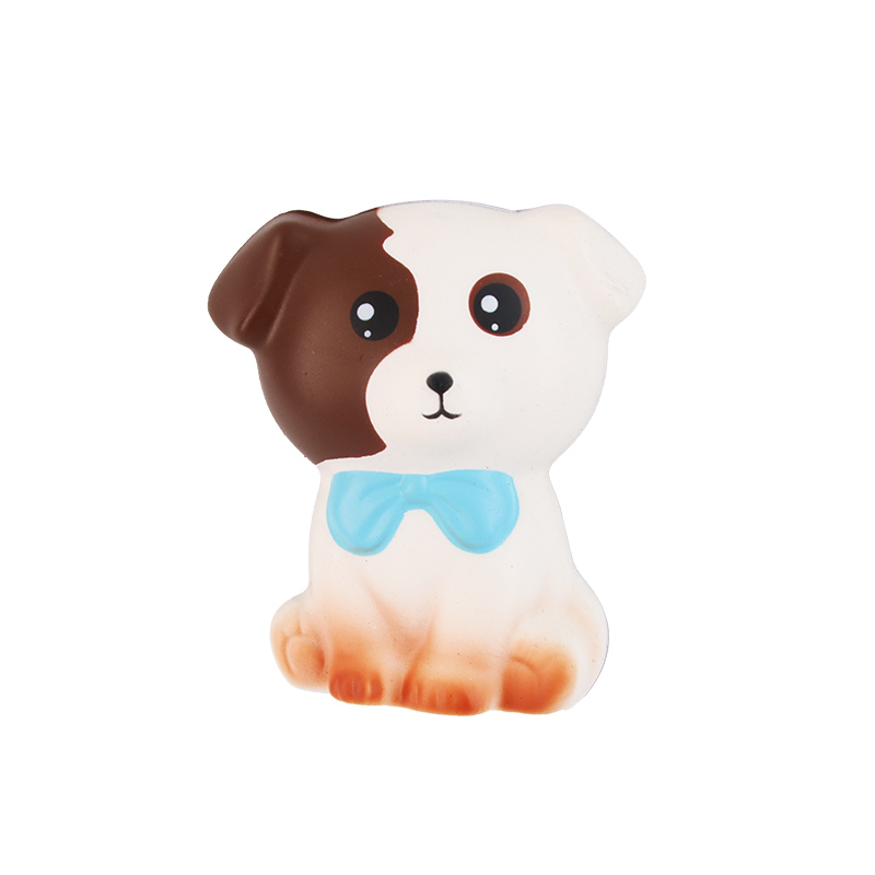 A bow-tie dog fridge magnet
