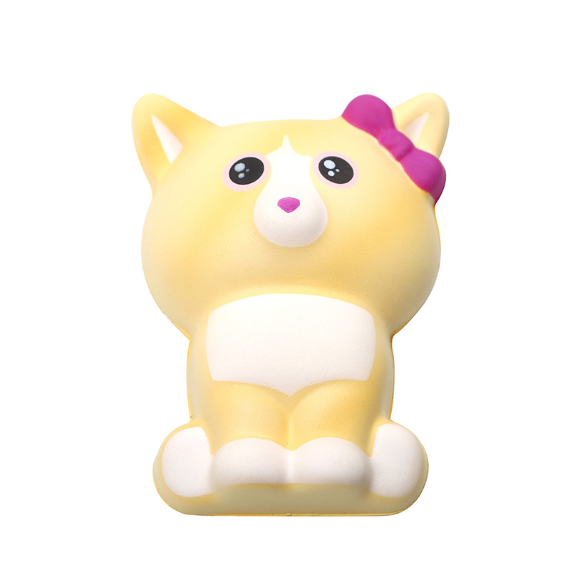 Yellow cat calligraphy piece