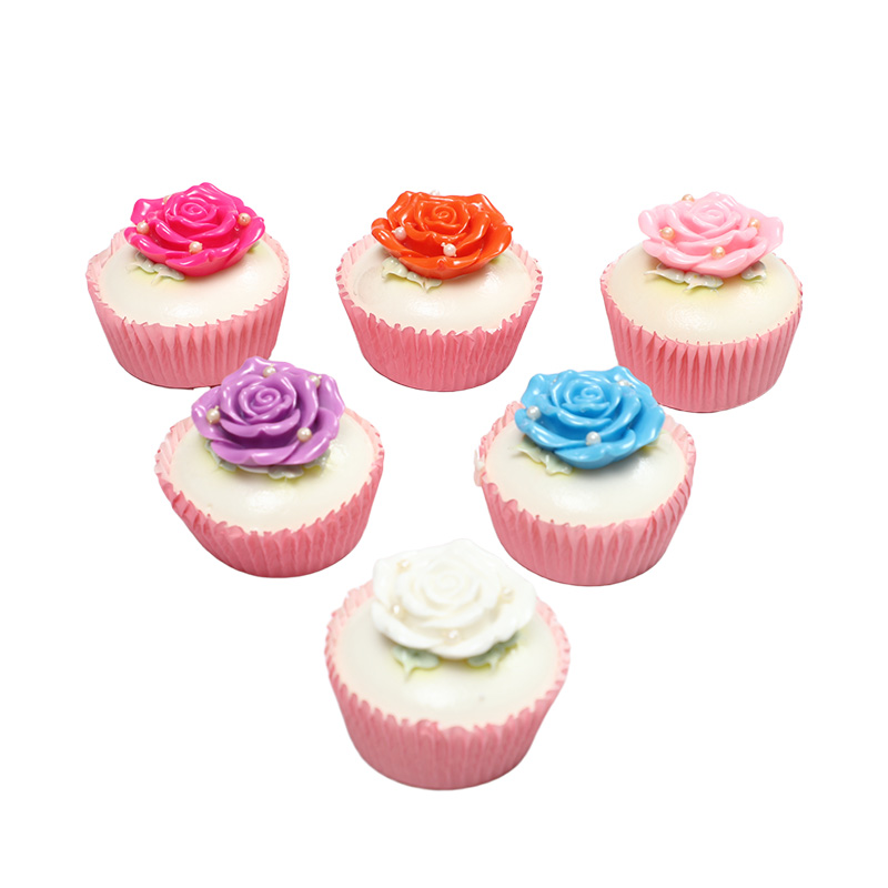 7cm rose-shaped cupcake