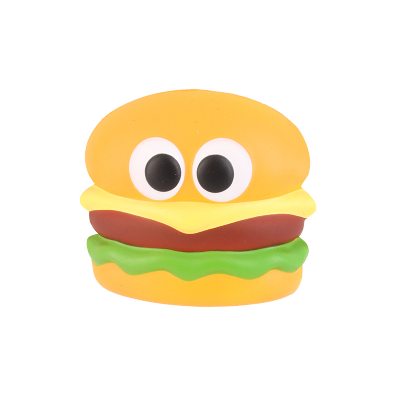 A bookmark featuring a hamburger