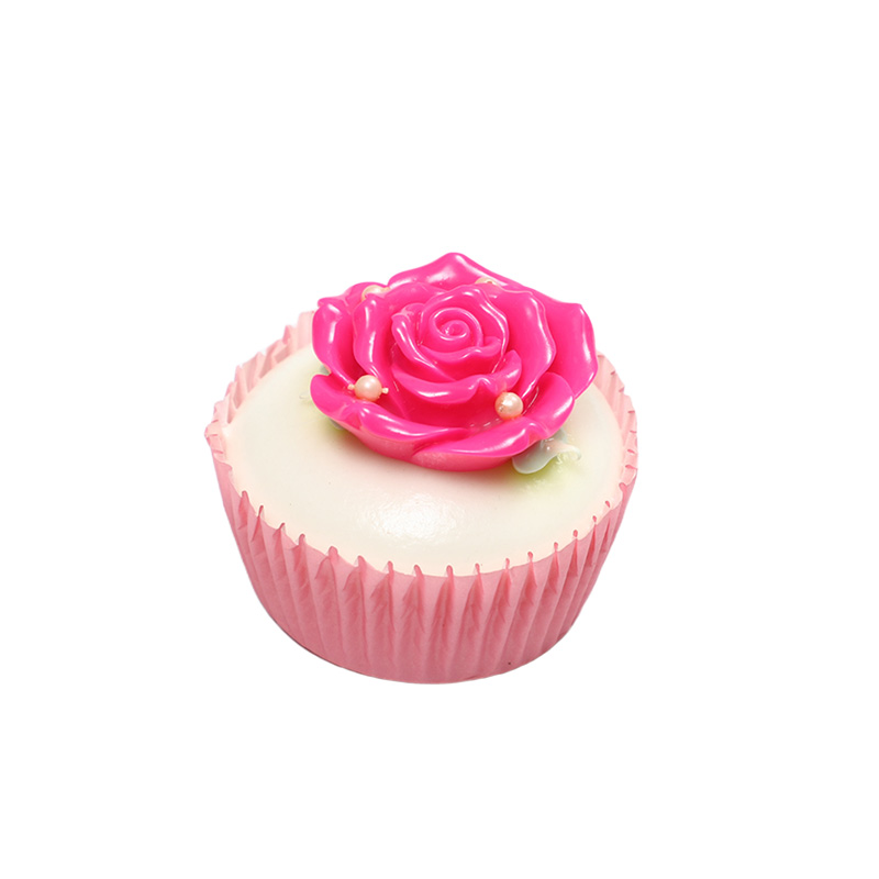 7cm rose-shaped cupcake
