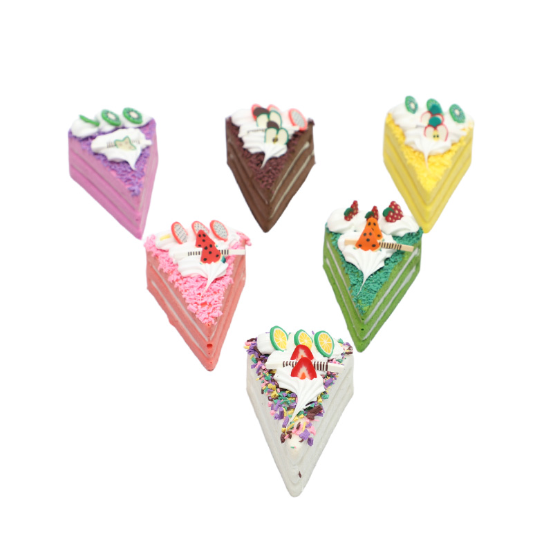 Triangular chocolate cake