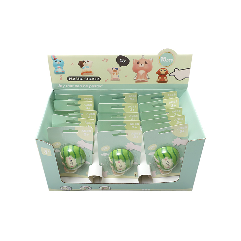 A book sticker featuring a watermelon pig