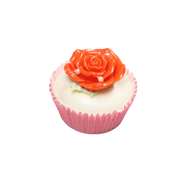 7cm rose-shaped cupcake