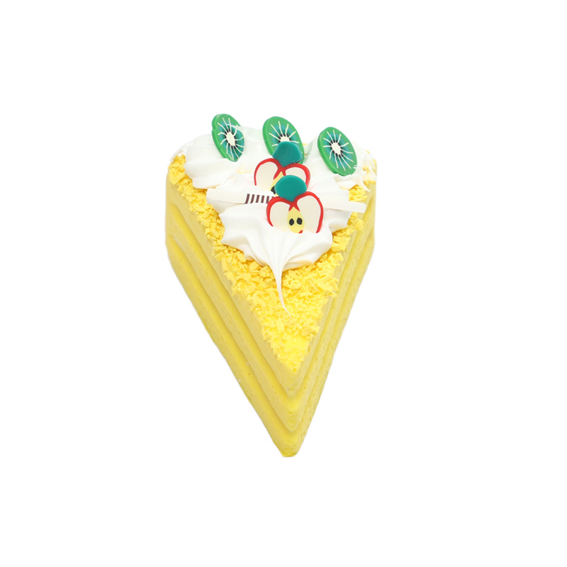 Triangular chocolate cake