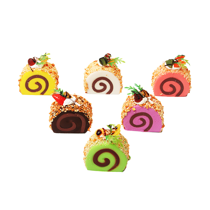 Mid-sized egg roll set with peanut pieces